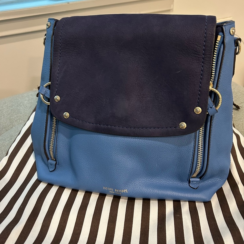 Henri Bendel Blue shoulder bag/ Backpack